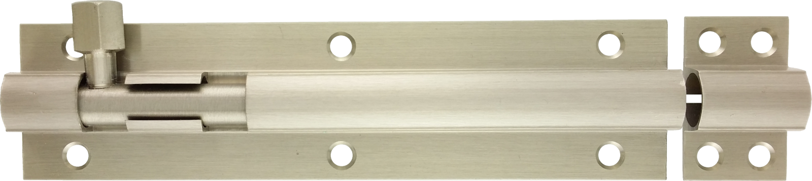 152mm x 38mm Architectural Straight Barrel Bolt Satin Nickel