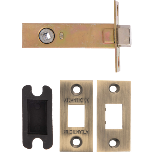  76mm Antique Brass Tubular Bathroom Deadbolt