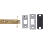 102mm Satin Chrome Tubular Bathroom Deadbolt