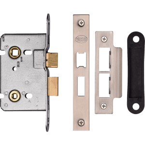  64mm Bathroom Lock Satin Nickel