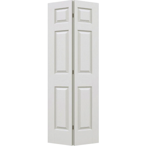30 x 78 Textured 6-Panel Bi-Fold Door