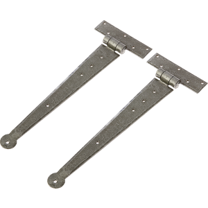 300mm Antique Pewter Plain Spear T-Hinges