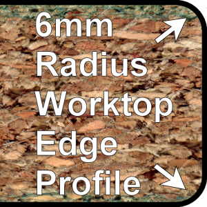 County Antrim R6 Worktop Trims 6mm Double Radius