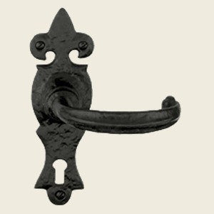 Gainsborough Wroxeter Black Iron Door Handles