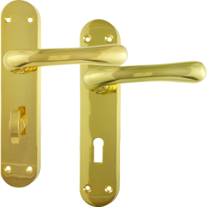 Rotherham Genoa Polished Brass Door Handles