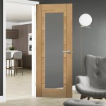 Petersfield Palermo Essential Oak One Light Clear Glazed Doors