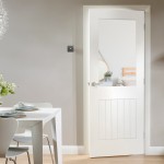 Bletchley White Primed Glazed Suffolk Doors