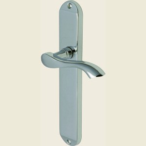 Algarve Polished Chrome Bathroom Lock Handles