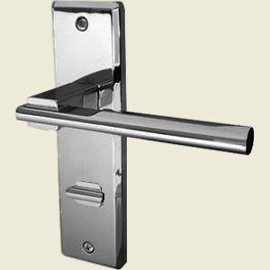 Delta Satin Chrome Bathroom Lock Door Handles