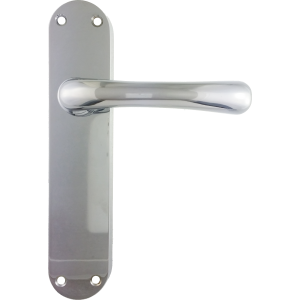 Genoa Latch Lever Handle Set Polished Chrome