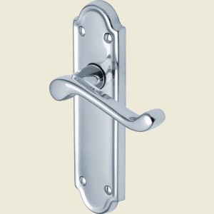 Meridian Polished Chrome Lever Latch Handles