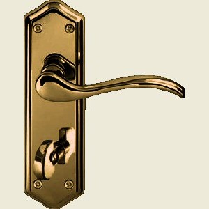 Paris Antique Bronze Bathroom Lock Lever Handles