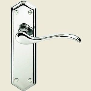 Paris Polished Chrome Latch Lever Handles