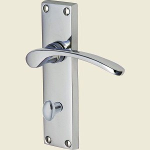 Sophia Polished Chrome Bathroom Lock Handles