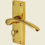 Sophia Polished Brass Privacy Door Handles