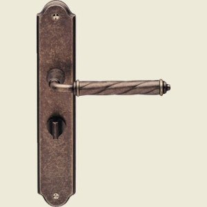 Venezia Tin Bathroom Lock Handles