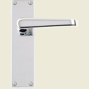 Victorian Straight Lever Polished Chrome Lever Latch Handles