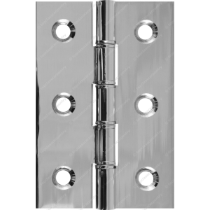  76mm DPBW Butt Hinge Polished Chrome