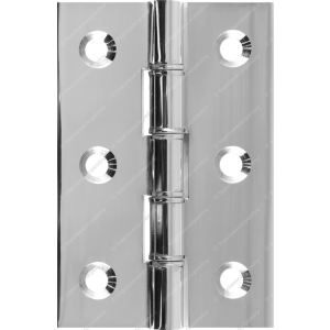  76mm DPBW Butt Hinge Polished Chrome