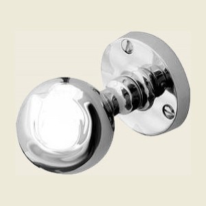 JV48 Architectural Quality Polished Chrome Ball Door Knob Set