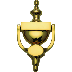 Urn Door Knocker 170mm Polished Brass