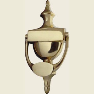 Urn Door Knocker 152mm Polished Brass