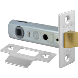  80mm Long Tubular Mortice Door Latch Bright Nickel