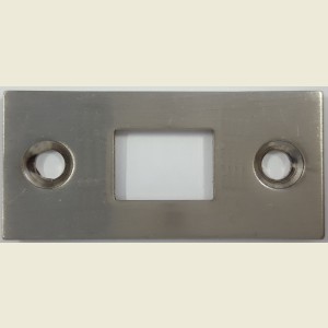 Door Latch Face Plate Satin Nickel