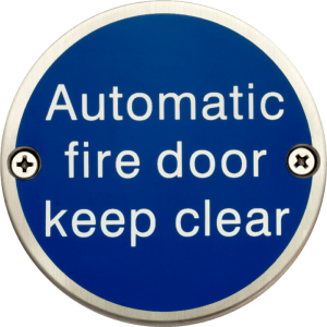 Automatic Fire Door Sign