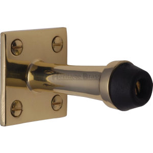 64mm Projection Door Stop Polished Brass