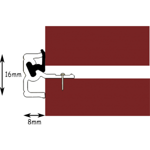 White Stable Door Center Seal 838mm