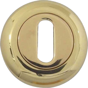 48mm Round Standard Key Escutcheon Polished Brass