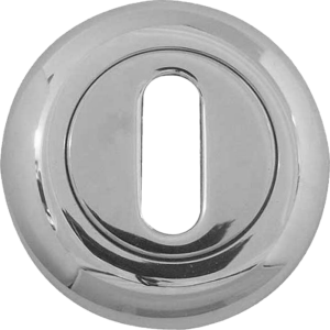 48mm Round Standard Key Escutcheon Polished Chrome