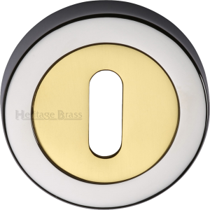 53mm Round Standard Key Escutcheon Polished Chrome Brass