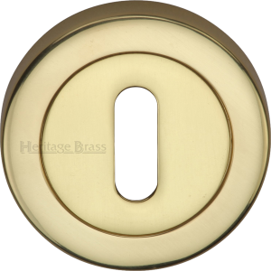 53mm Round Standard Key Escutcheon Polished Brass