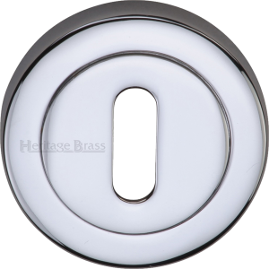 53mm Round Standard Key Escutcheon Polished Chrome