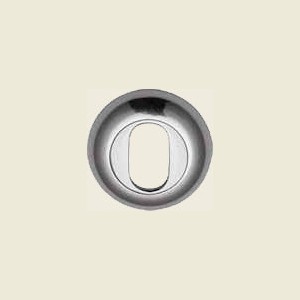 V4003 Polished Chrome Oval Profile Escutcheon