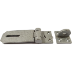 108mm Heavy Duty Hasp And Staple Grey Enamel