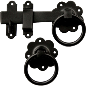 Plain Ring Gate Catch Black