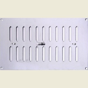 305mm x 150mm Ventilator Grill Polished Stainless Steel