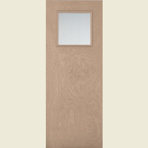 27 x 78 Inch 686 x 1981 x 44mm Plywood G0 Glazed Fire Door