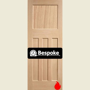Bespoke DX 30s Style Oak Fire Door