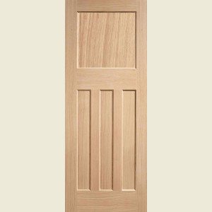 30 x 78 DX 30s Style Oak Door 762 x 1981