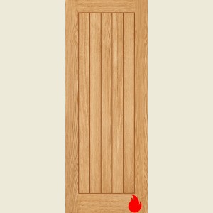 926 x 2040 x 44mm Prefinished Belize Oak FD30 Fire Door