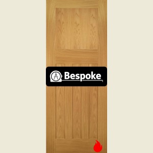 Bespoke Cambridge Oak 1930s FD30 Fire Door