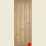 27 x 78 Coventry Oak Stepped FD30 Fire Door 686 x 1981 x 44mm