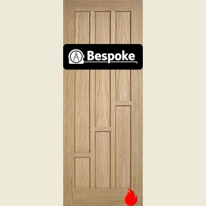 Bespoke Coventry Oak Stepped FD30 Fire Door