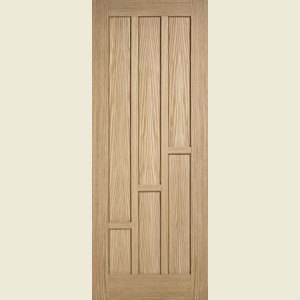 726 x 2040 x 40mm Coventry Oak Stepped Door