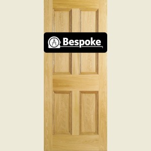 Bespoke Flat 4-Panel Oak Door