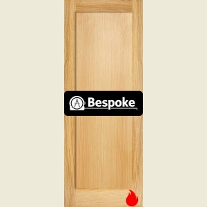 Bespoke Pattern 10 One Panel Oak Fire Door